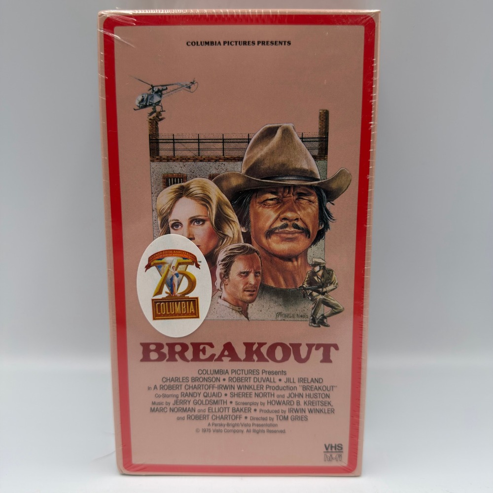 Breakout VHS 1975 Charles Bronson Robert Duvall Columbia 75th Anniversary Sealed